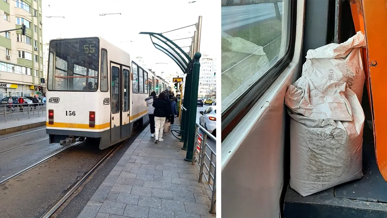 Ce se află, de fapt, în sacii misteriorioși amplasați în fiecare tramvai STB în 2024