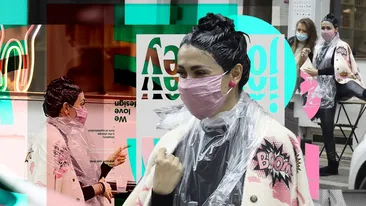 Andreea Mantea a ieșit la cafea cu vopseaua pe cap, direct de la coafor