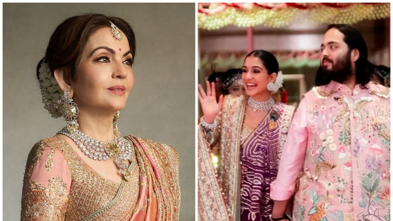 Nita Ambani și-a făcut apariția la nunta secolului cu un colier cu diamante de 100 de carate. O echipă de bijutieri din Mubai a lucrat peste 1.000 de ore pentru piesa care a atras toate privirile