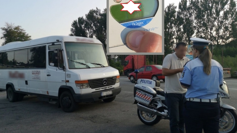 Un șofer de microbuz beat a fost reclamat de pasageri la 112. Cât de mare a fost alcoolemia bărbatului