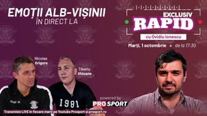 "EXCLUSIV RAPID" cu Nicolae Grigore și Tiberiu Ghioane începe la ora 17:30 pe canalul de YouTube – ProSport