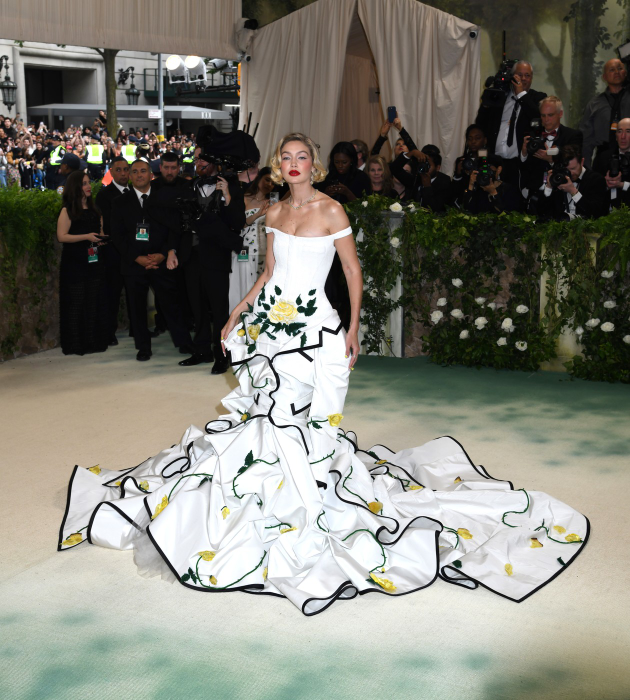 May 6, 2024, New York, New York, USA: Gigi Hadid attends the 2024 Met Gala Celebrating Sleeping Beauties: Reawakening Fashion at Metropolitan Museum of Art in New York.,Image: 870986482, License: Rights-managed, Restrictions: , Model Release: no