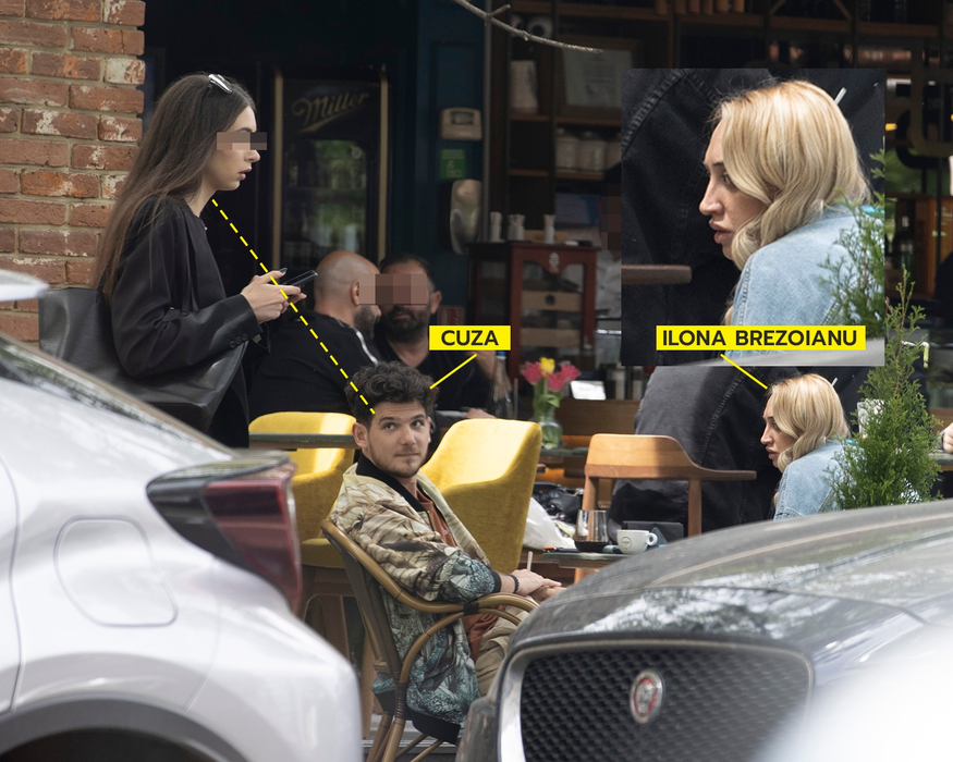 Deși stătea la masă cu Ilona, Cuza de la "Noaptea Târziu" a avut ochi și pentru alte prezențe feminine (Foto: CANCAN.RO)
