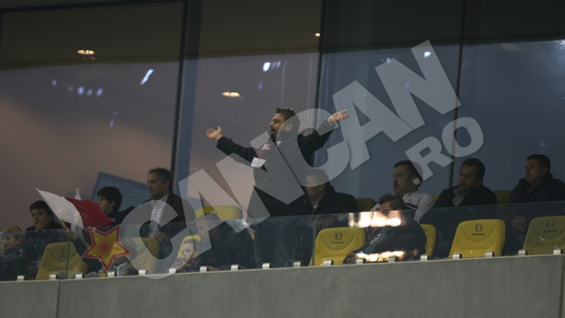 Horia Brenciu a fost seful de galerie al Rapidului la tribuna oficiala