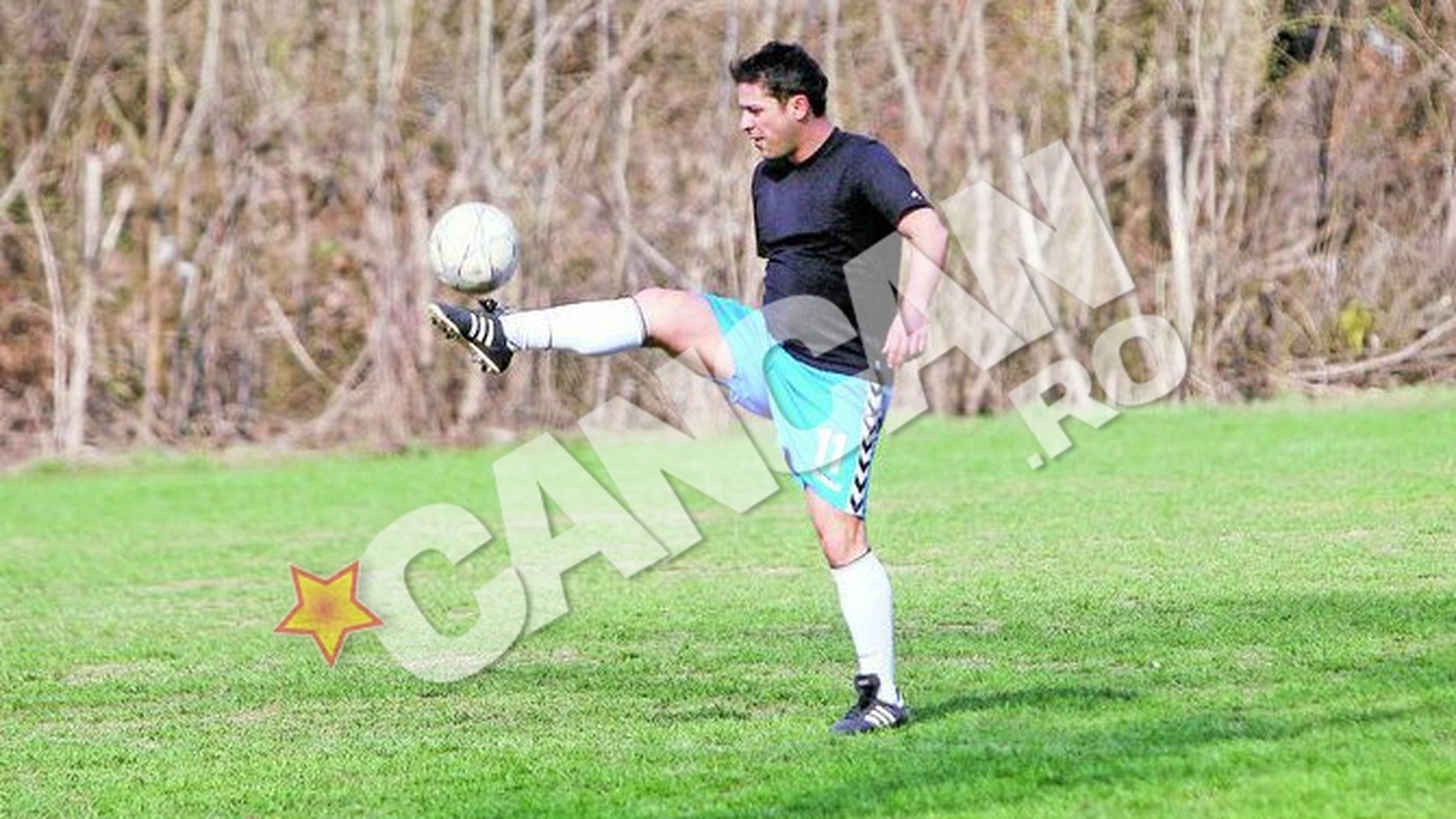 Augustin Viziru s-a apucat de antrenamente ca sa slabeasca! S-a rupt in fite pe terenul de fotbal