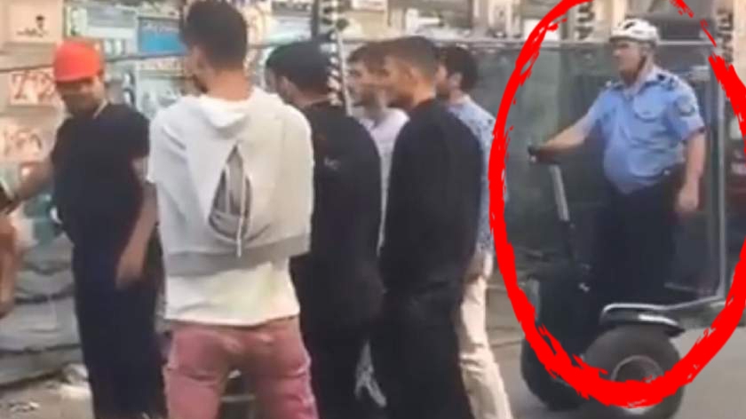 VIDEO | El e cel mai vigilent polițist din România! A intervenit pe un platou de filmare, după ce a văzut că mai mulți indivizi s-au ”luat la bătaie” în Bucureşti