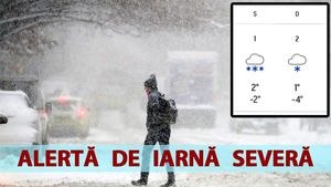 Alertă de iarnă severă în România. Ninsori viscolite începând cu sâmbătă, ora 8:00