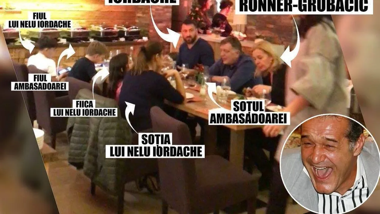 Mărturii explozive. Milionarul a dezvăluit amănunte incredibile de la ”Revelionul bogătaşilor”. Gigi Becali a povestit ce a făcut ambasadoarea pas cu pas în noaptea de pomină: ”Eu eram în sala VIP, ea nu avea ce să caute acolo! (…) Mai veneau şi băgau capul în sala mea… Se uitau ca la spectacol!”