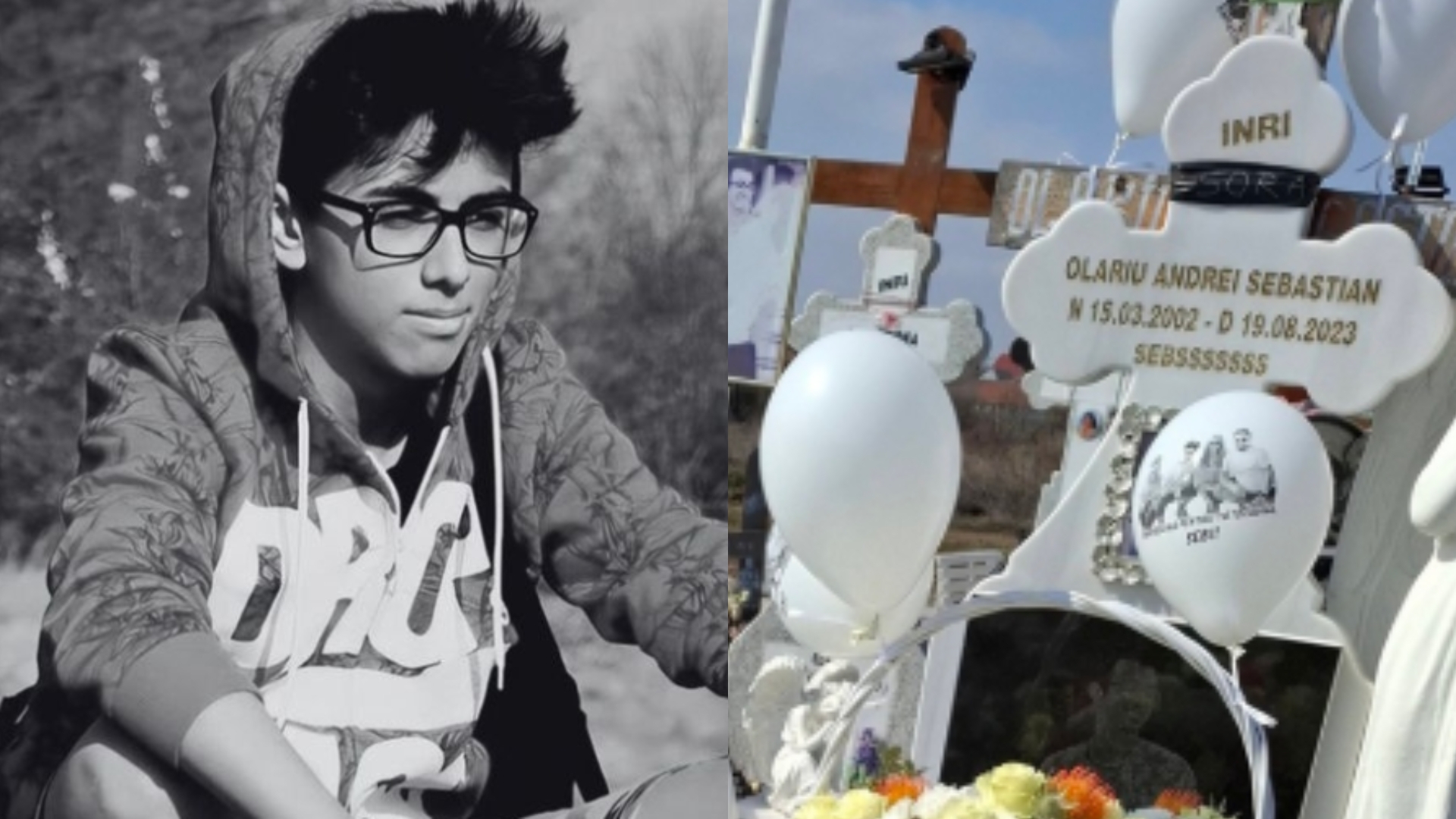 Ce a apărut la mormântul lui Sebi, tânărul ucis în accidentul provocat de Vlad Pascu. Ar fi împlinit 24 de ani