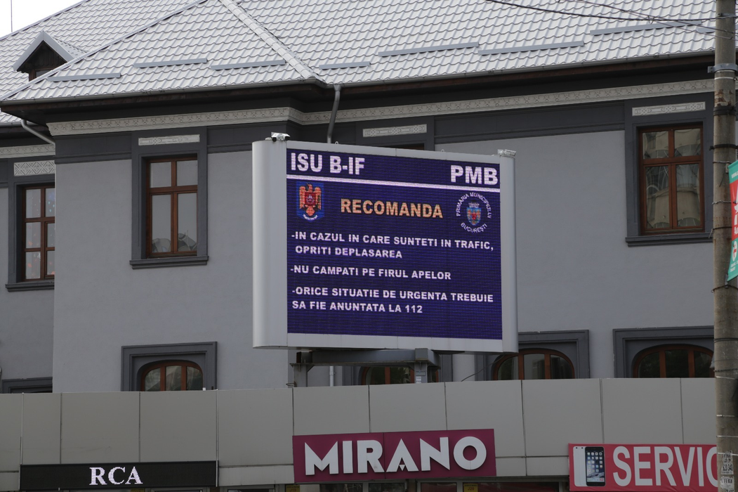 ISU Bucureşti - Ilfov anunţă populaţia să se pună la adăpost