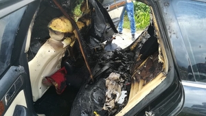 INTERVENTIE DE URGENTA A ELICOPTERULUI SMURD. DOI BARBATI AU SUFERIT ARSURI DUPA CE POMPA DE BENZINA A UNEI MASINI A EXPLODAT