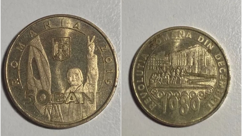 Tu mai ai așa ceva acasă? Prețul ireal la care se vinde o monedă de 50 de bani cu Revoluția de la 1989, acum, în 2023