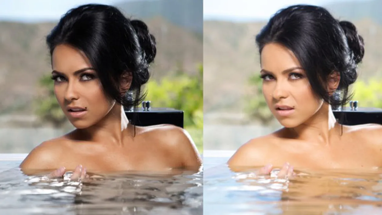 Inna isi retuseaza nasul in Photoshop