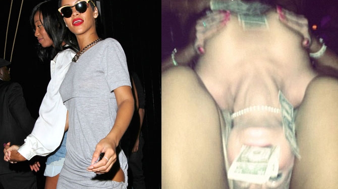 Destrabalare maxima! N-o sa-ti vina sa crezi ce-a facut Rihanna intr-un club de striptease
