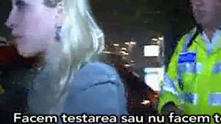O profesoara din Bucuresti, costumata in vampir, prinsa beata la volan in centrul Capitalei! Mergea in zig-zag si a refuzat sa sufle in etilotest!