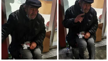 Povestea tristă a unui cerșetor din București, care nu știa că suntem în 2020. La 61 de ani își duce traiul pe stradă, după ce a fost abandonat de copii
