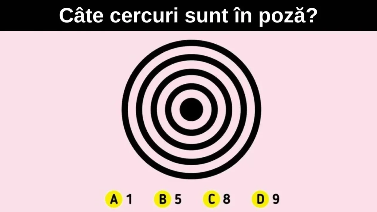 Test IQ | Numai geniile adevărate văd câte cercuri sunt în această poză, în doar 5 secunde!