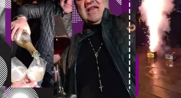 „Împăratul lumii”, petrecere fabuloasă cu artificii și șampanie în foiță de aur