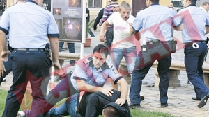 Croatii au devastat terasele din Timisoara!
