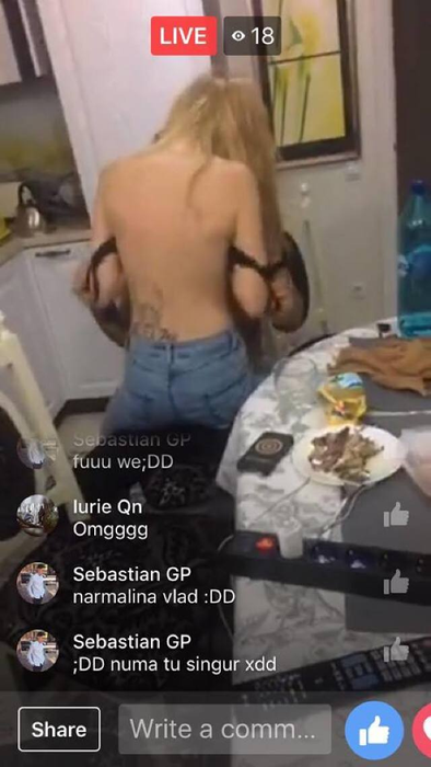 Un cuplu din Moldova a transmis live pe Facebook cum face amor