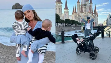 Roxana Nemeș nu se uită la bani. Și-a dus gemenii într-o vacanță de lux