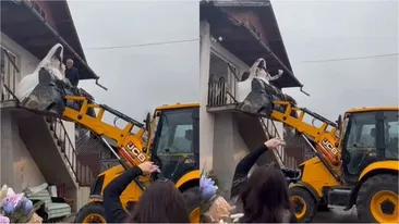 Nu e un banc! Cum au fost scoasă din casă această mireasă, în ziua nunții