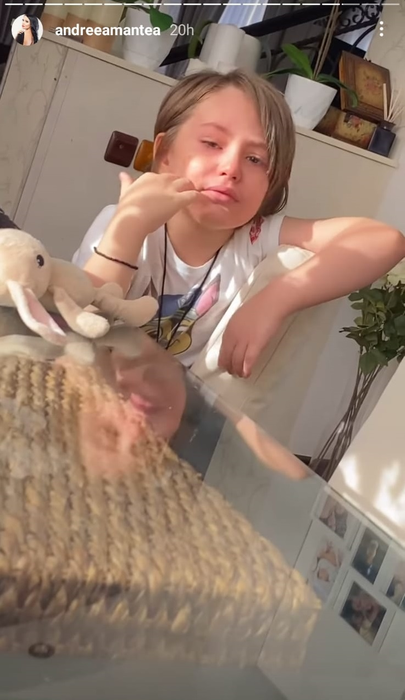 Andreea Mantea, cu sufletul frânt după ce fiul ei i-a făcut o mărturisire în timp ce plângea: “Sună-l pe președinte și spune-i să-l aducă pe Stinky” | FOTO