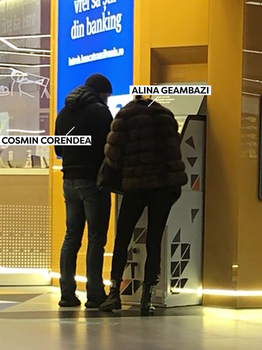 Alina Geambazi și noul ei partener, Cosmin Corendea, la mall