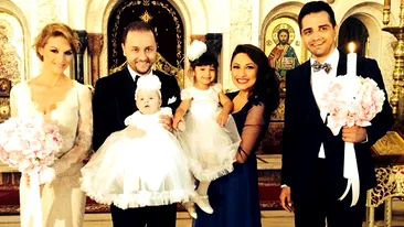Andra a pland de emotie! Dubla bucurie pentru nasa: a botezat fetitlele lui Mihai Gruia