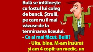 BANC | Bulă are 4 copii: un medic, un profesor, un arhitect și un hoț de buzunare