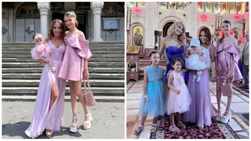 Andreea Antonescu își botează fetița și avem primele imagini. A strălucit alături de fiica cea mare