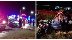 O șoferiță de 19 ani a fost la un pas să provoace o tragedie din cauza neatenției și a zburat cu mașina de pe drum. 5 răniți în urma impactului violent