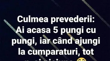 Bancul începutului de aprilie | Culmea prevederii