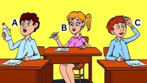 Test de inteligență | Care dintre acești 3 elevi a copiat la Bacalaureat?