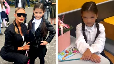 Fiica Biancăi Drăguşanu a început școala. Cum a îmbrăcat-o blondina pe Sofia în prima zi