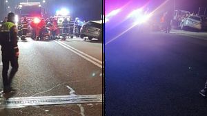 Accident cumplit pe DN 56, la ieșirea din Calafat spre Craiova. O femeie de 42 de ani a murit, iar alte 4 persoane au ajuns în stare gravă la spital