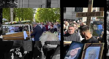 Rămas bun, Alexandru Arșinel! Actorul a fost înmormântat, duminică, la cimitirul Bellu. Sute de oameni l-au condus pe ultimul drum