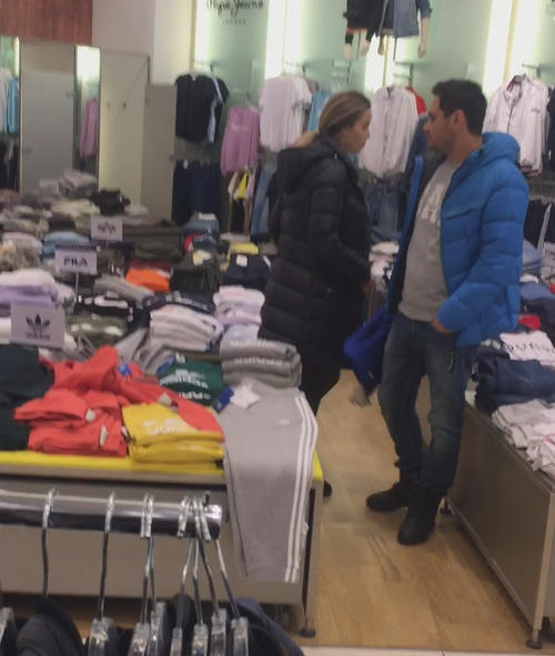 Dorel din "Las Fierbinți" și soția însărcinată au ieșit la cumpărături.