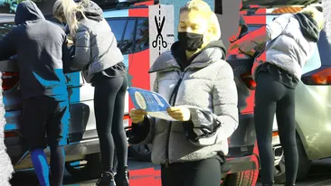 Soția lui Ciprian Marica, implicată într-un accident! Într-o ținută super-mulată, sexoasa blondă și-a păstrat calmul și a completat “amiabila” direct pe portbagaj