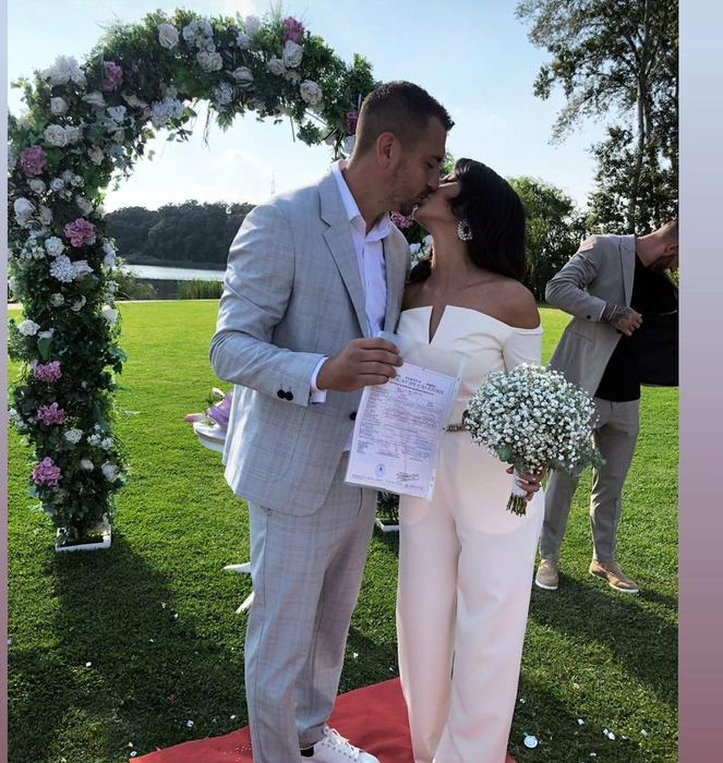 Andrei Miron și Adriana s-au căsătorit în urmă cu o zi. Sursă: Instagram