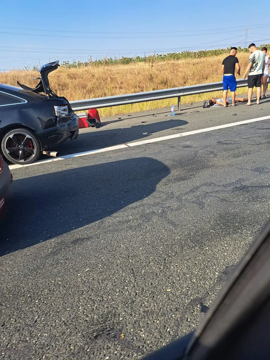 Accident pe Autostrada Soarelui, 5 mașini sunt implicate. Circulația a fost deviată