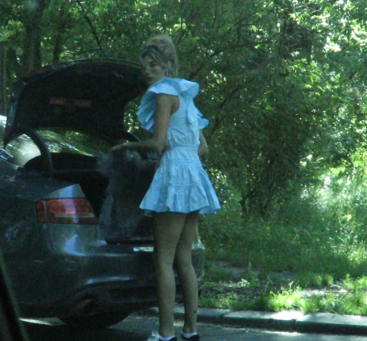 Ramona Olaru, scene interzise cardiacilor, în parc