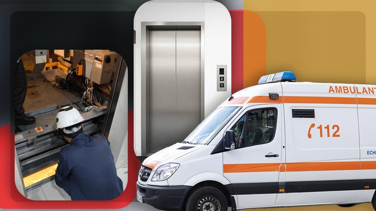 Lift prăbușit în gol de la etajul 5, în Galați. Un muncitor care făcea revizia instalației a murit pe loc