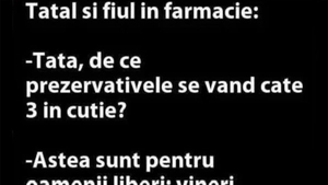 BANCUL ZILEI | Tatăl și fiul, în farmacie