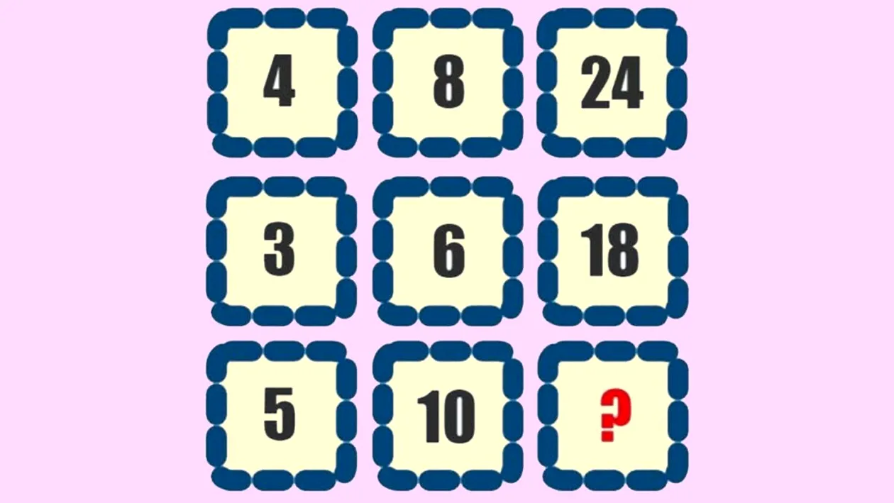 Test de inteligență | Completați numărul care lipsește! Geniile găsesc soluția în 15 secunde