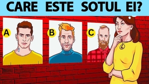 TEST IQ exclusiv pentru genii | Care dintre acești 3 bărbați este soțul femeii din imagine?