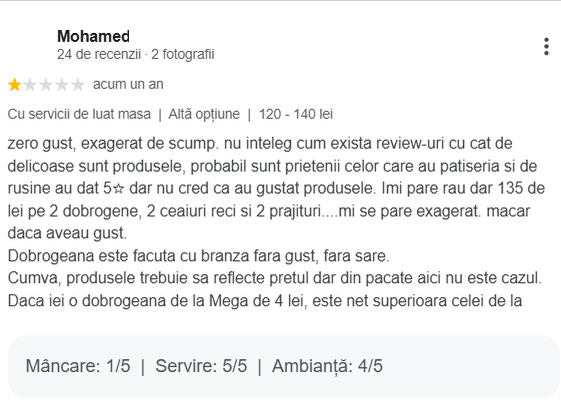Nu e o glumă! Cât a plătit Mohamed pentru 2 prăjituri, 2 dobrogene și 2 ceaiuri la brutăria artizanală deținută de Dragoș Bucur și Dana Nălbaru