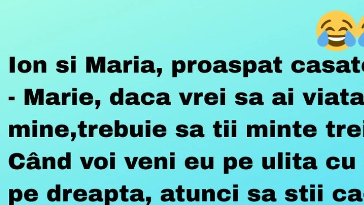 BANC | Ion și Maria, proaspăt căsătoriți
