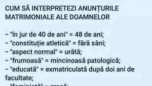 BANC | Femeile și anunțurile matrimoniale