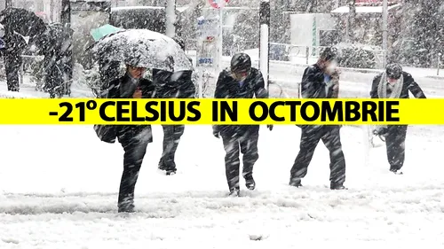 ANM, în alertă! -21 de grade Celsius în octombrie, temperatură minimă record în România